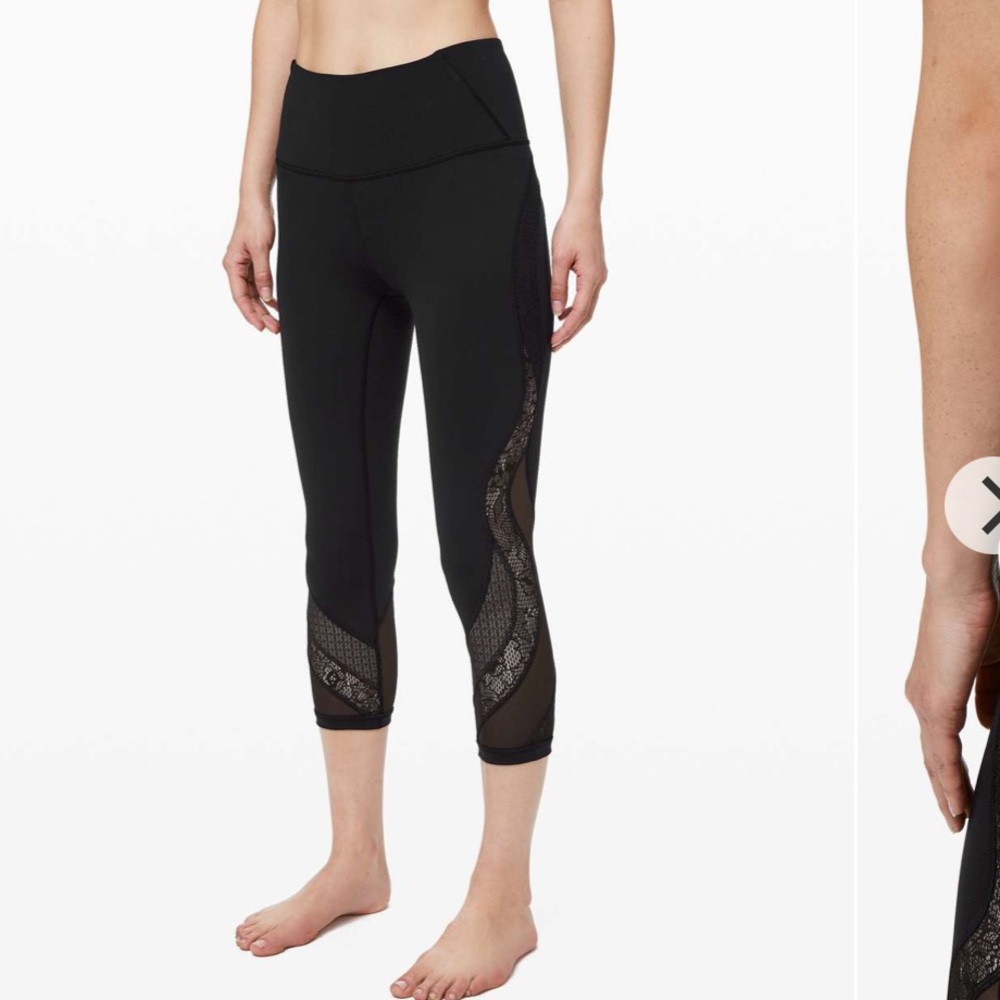Lululemon Wunder Under Crop 21" *Lace